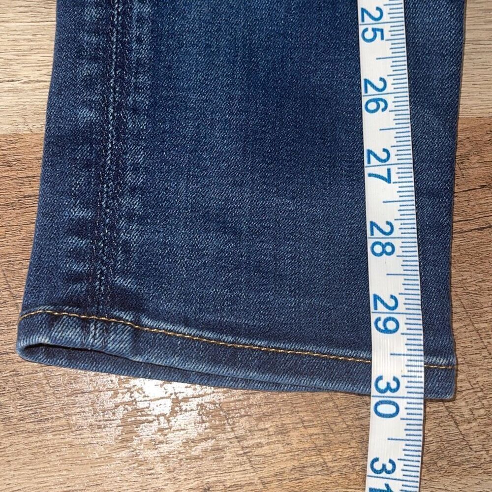 Hudson Womens Collin Mid Rise Faded‎ Skinny Ankle Jeans Dark Blue Size 28 - Picture 11 of 11